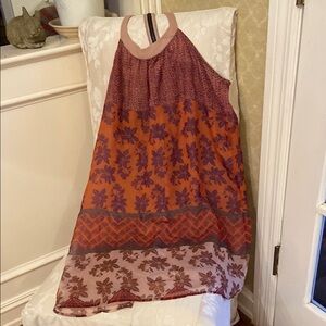 Vibrant Floral Sleeveless Dress